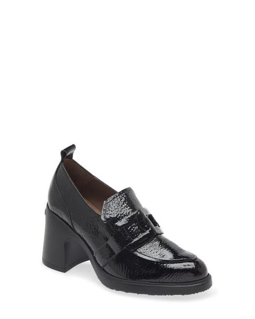 Wonders Black Loafer Pump