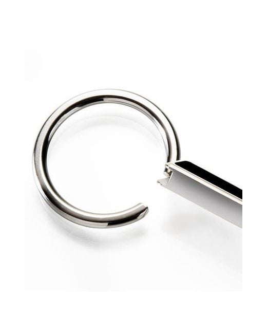 M-clip White M-Clip Nautical Flag Key Ring for men