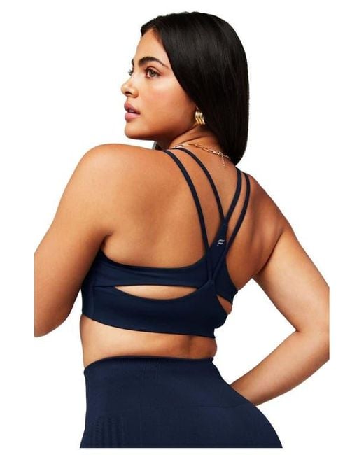 Fabletics Blue Principal Low Impact Bra