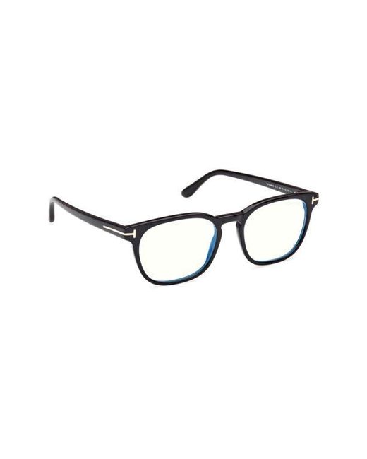 Tom Ford Brown 53Mm Square Light Blocking Glasses for men