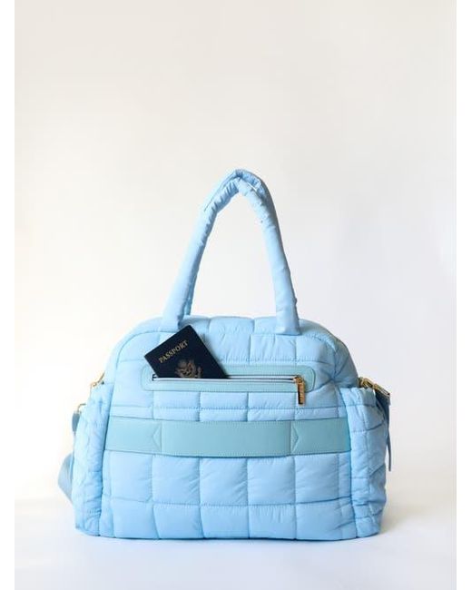 augustnoa Blue Weekender Duffle Bag