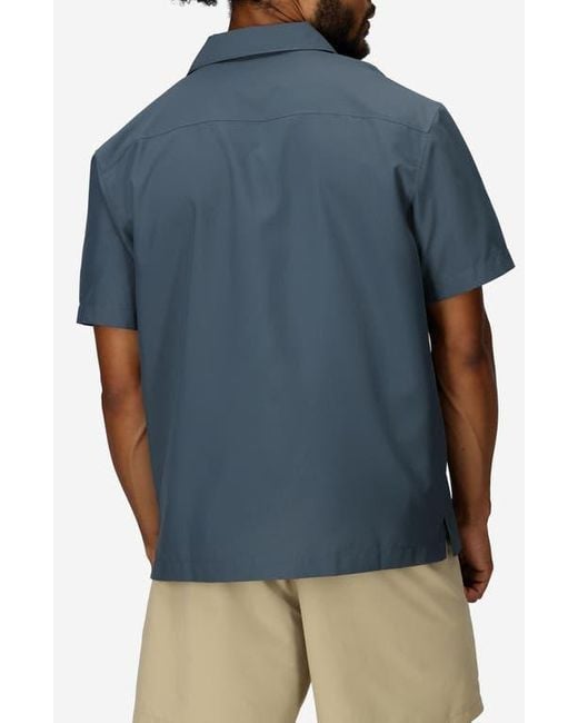 Marmot Blue Airexchange Solarshield Upf Camp Shirt for men
