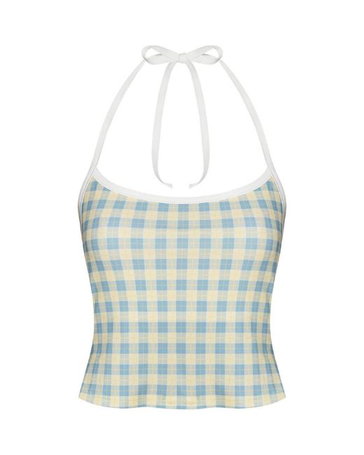 Oddli Blue Tankini Top