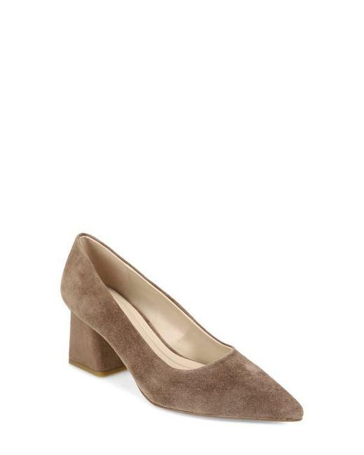 Pelle Moda Brown Inell Pointed Toe Pump
