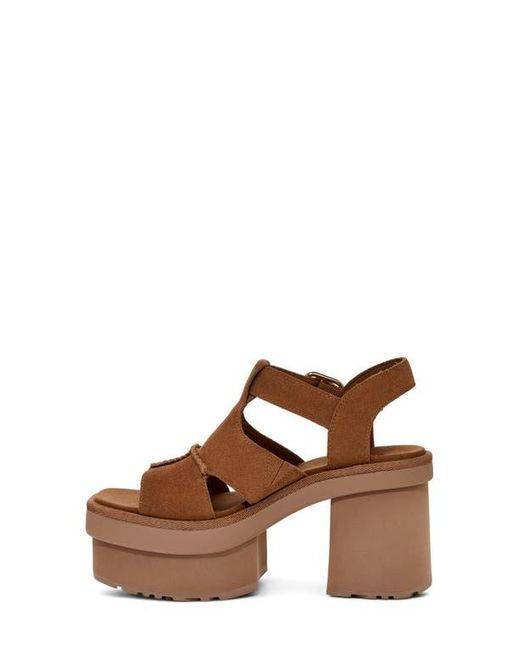 Ugg Brown New Heights Platform Sandal