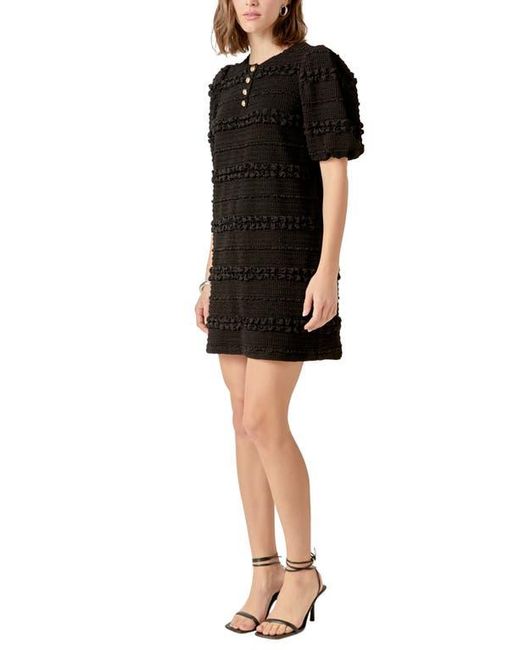 English Factory Black Smocked Minidress