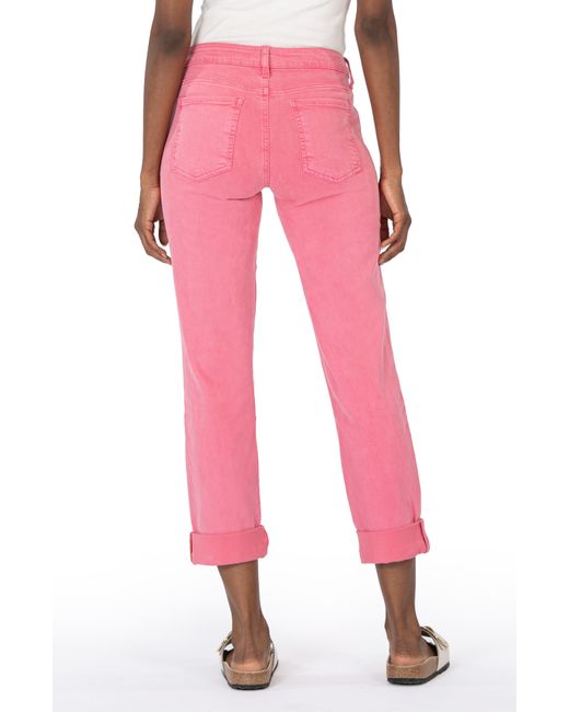 Kut From The Kloth Pink Catherine Mid Rise Boyfriend Jeans