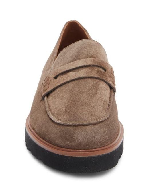 Paul Green Brown Carmel Lug Penny Loafer