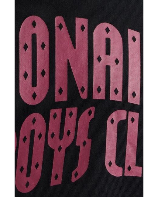 BBCICECREAM Blue Curve Cotton Graphic Hoodie for men