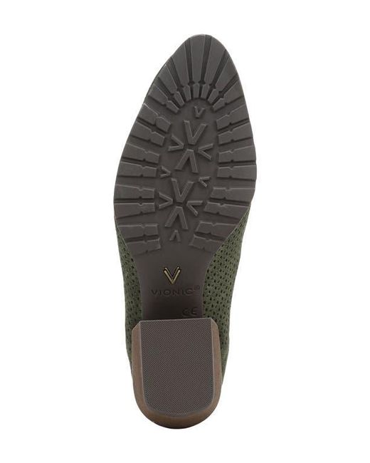 Vionic Green Bethany Perforated Bootie