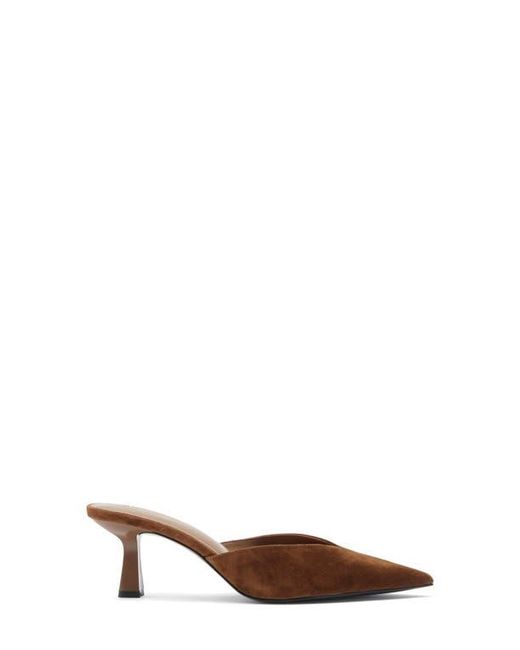 Steve Madden Brown Mod Pointed Toe Mule Pump