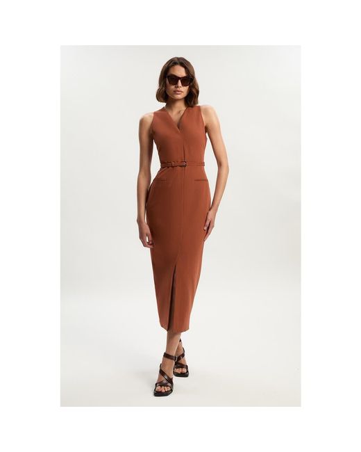 karen millen brown dress Nicole Miller