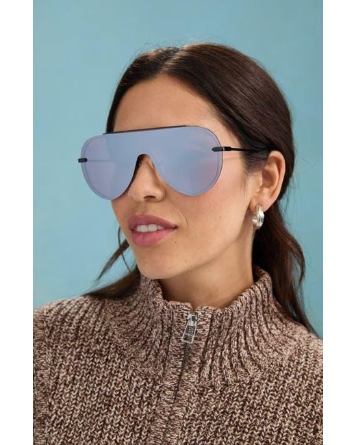 DIFF Purple Imani 139Mm Gradient Shield Sunglasses