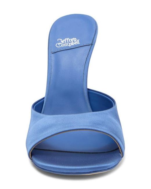 Jeffrey Campbell Blue Mew 2 Satin Slide Sandal