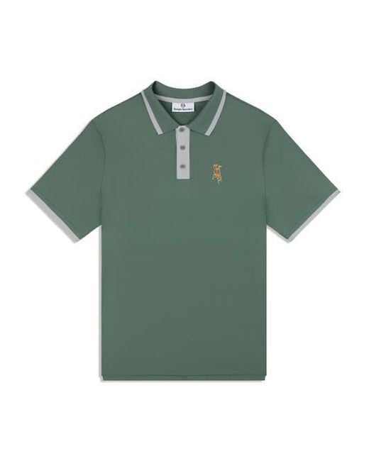 Sergio Tacchini Green Arbitro Polo for men