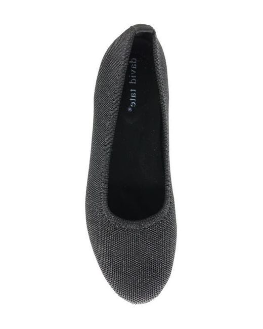 David Tate Black Runway Ballet Flat