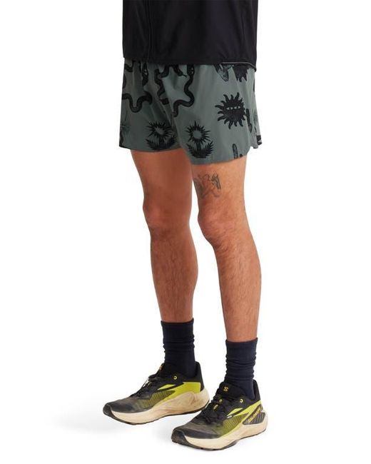 Roark Black Alta 5 Drawstring Shorts for men