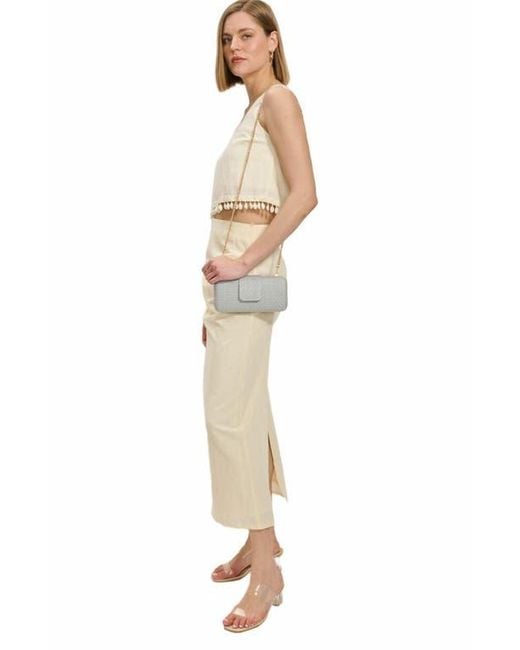 Moda Luxe Gray Sylvi Evening Bag