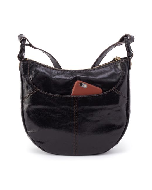 Hobo International Black Sheila Scoop Leather Crossbody Bag