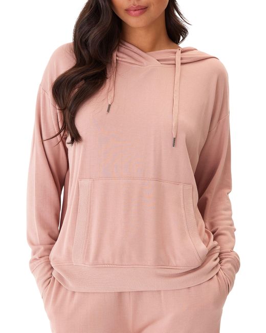 Threads For Thought Pink Madge Feather Fleece Hoodie
