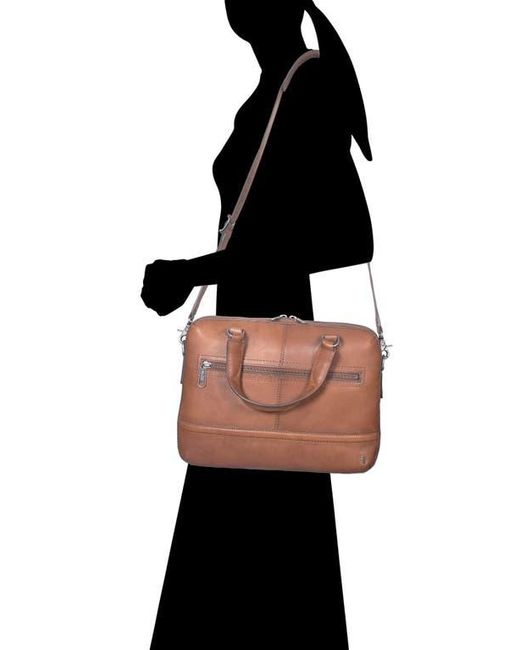 Frye Brown Nash Leather Briefcase