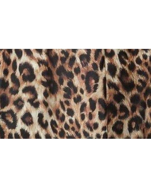 Julia Jordan Multicolor Leopard Print Long Sleeve Midi Shirtdress