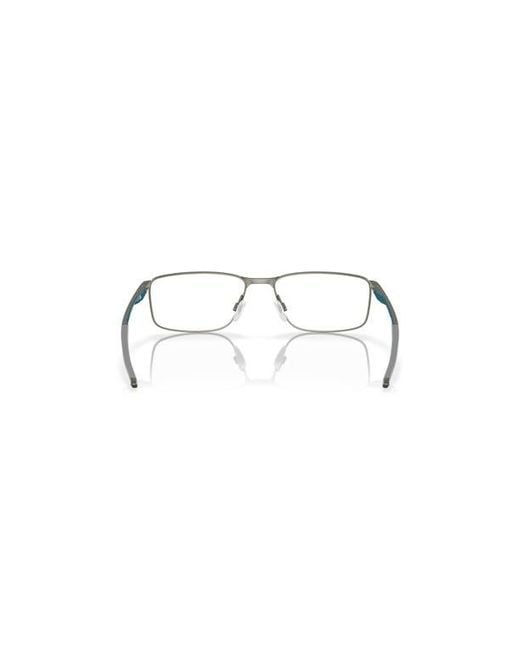 Oakley Gray 57Mm Rectangle Optical Glasses for men