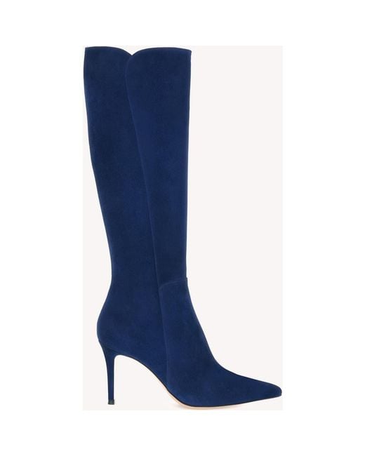 Gianvito Rossi Blue Levy Boot