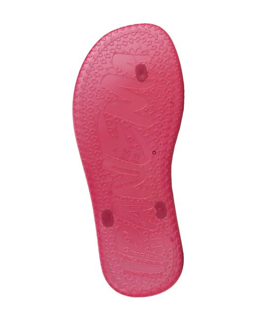 Ipanema Pink Meu Sol Rasteira Textured Toe Loop Sandal