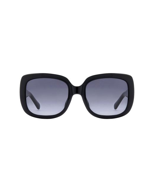 Fossil Blue 54Mm Gradient Rectangular Sunglasses