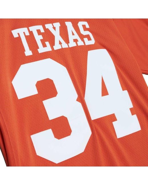 Men's Mitchell & Ness Earl Campbell Texas Orange Texas Longhorns Authentic  Jersey
