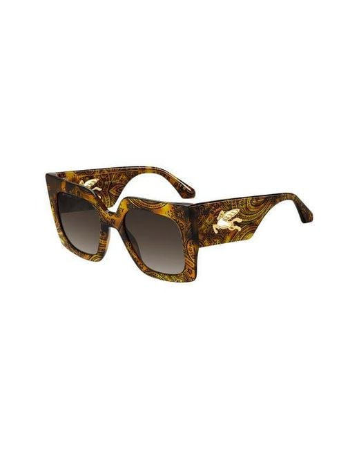 Etro Brown 53Mm Gradient Square Sunglasses