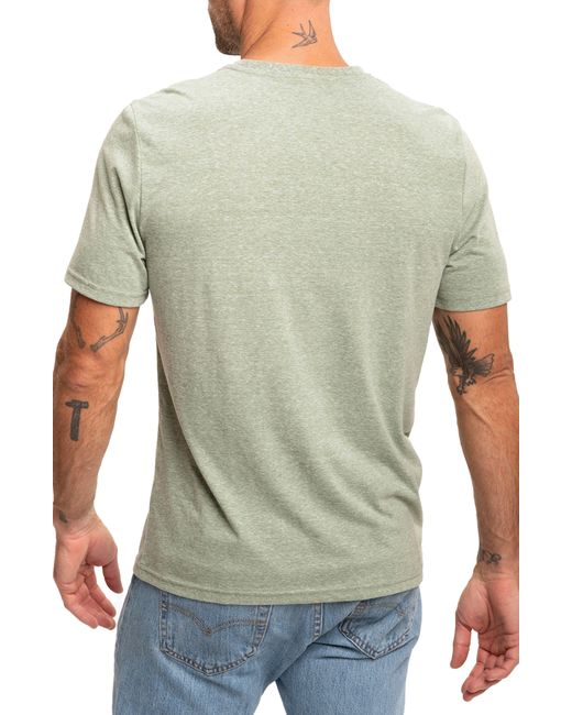 Threads For Thought Green Saguaro Triblend Graphic T-shirt for men