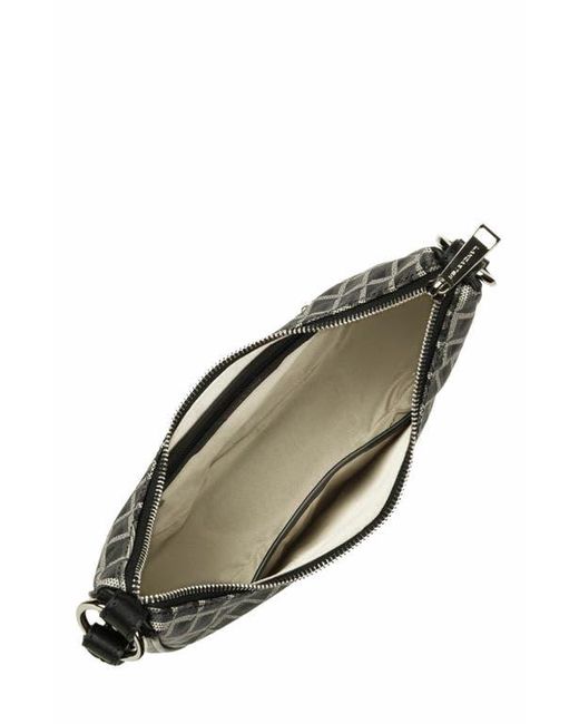 Lancaster Gray Zipped Hobo Bag Ikon It