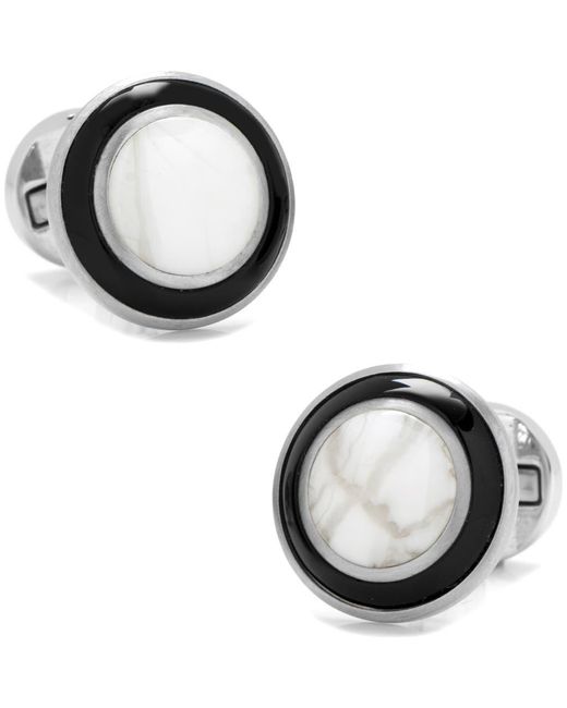 Cufflinks Inc. Metallic Jade & Onyx Cuff Links for men