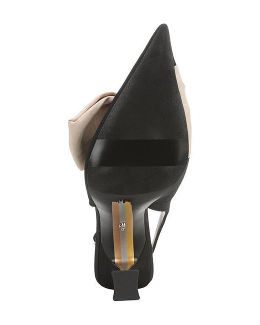 Sam Edelman Black Onia Pointed Toe Slingback Pump