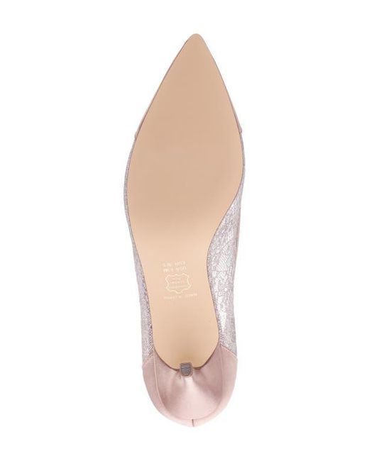 Nina Pink Bence Pointed Cap Toe Pump