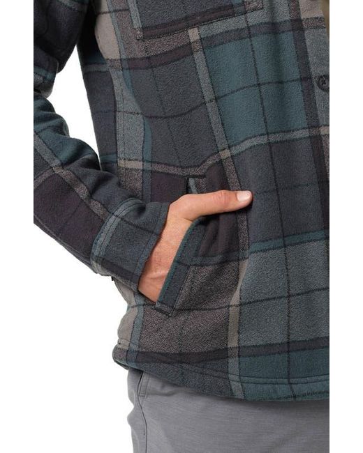 O'neill Sportswear Black Redmond Fleece Lined Button-Up Shirt Jacket for men