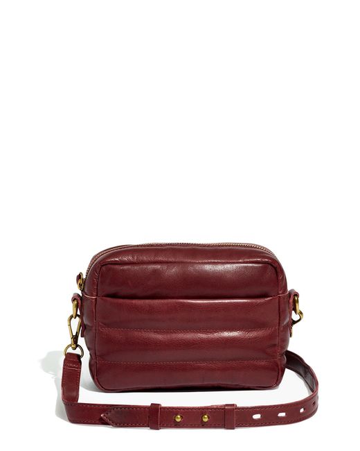 Madewell The Transport Leather Camera Bag Puff Edition in Purple Lyst