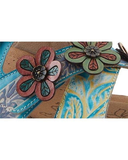 Spring Step Blue Caelana Sandal