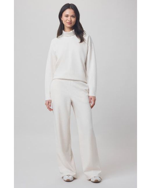 Splendid White X @Cellajaneblog Interlock Turtleneck Sweatshirt