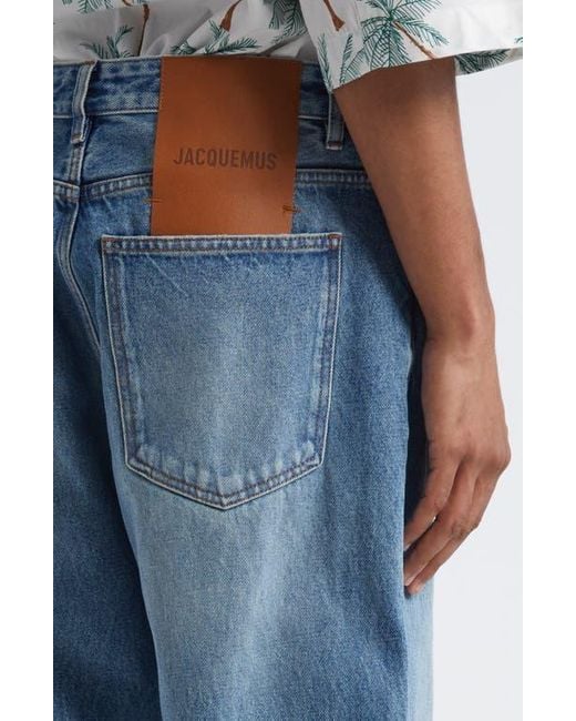 Jacquemus Blue Le De-Nîmes Large Straight Leg Jeans for men