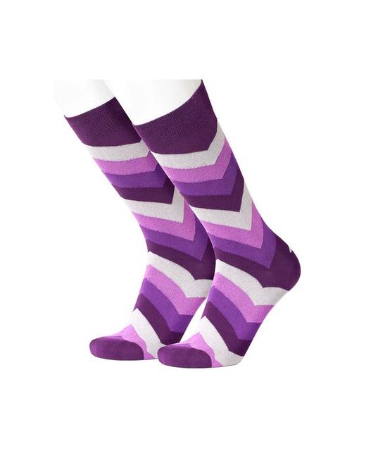 Beau Ties of Vermont Purple Chevron Socks for men