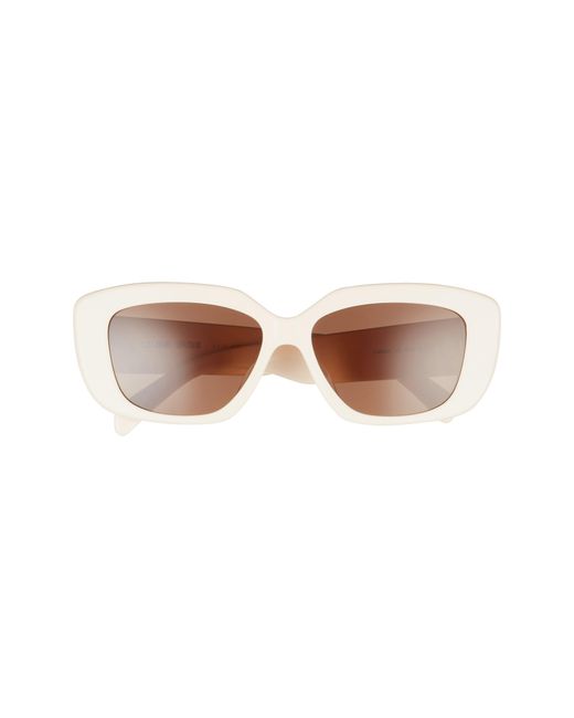 Céline Brown Triomphe 55Mm Rectangular Sunglasses