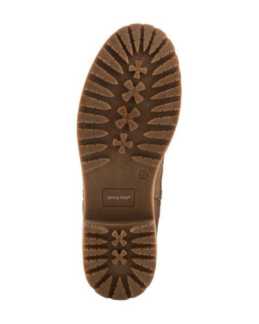 Spring Step Brown Jovany Faux Fur Lined Boot