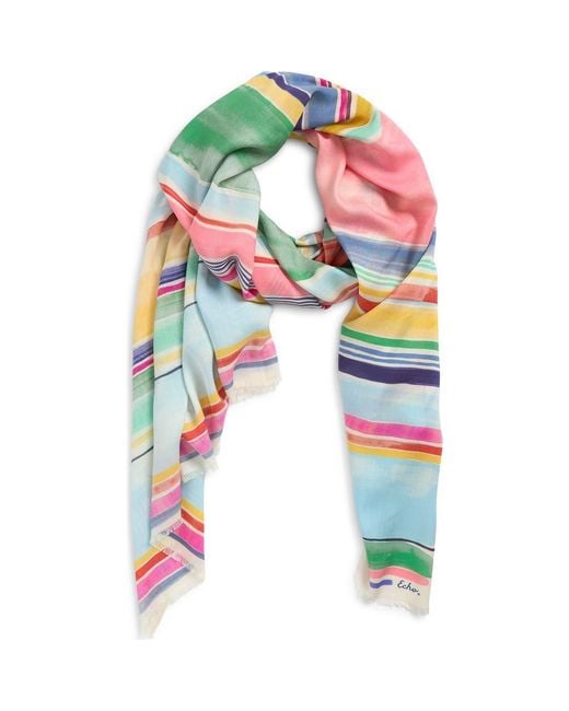 Echo Multicolor Painted Stripe Scarf