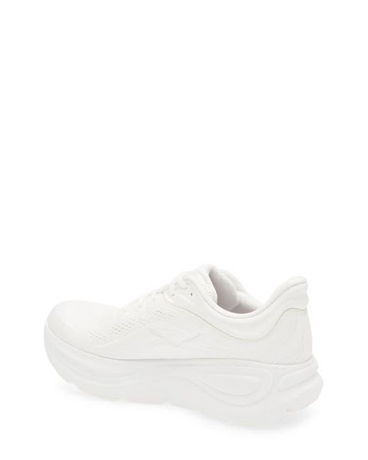 Hoka One One White Bondi 9 Running Shoe for men