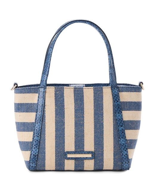 Brahmin Blue Small Mona Tote