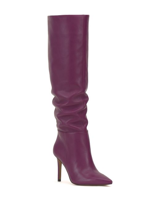 Vince Camuto Purple Kashleigh Pointed Toe Knee High Boot