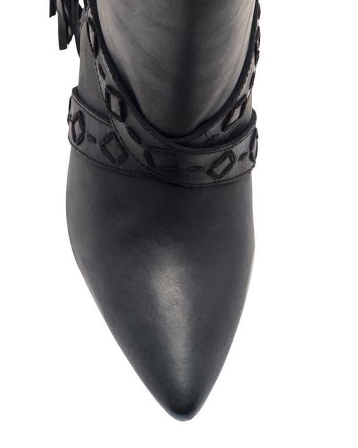 Free People Black Bronte Belt Wrapped Western Boot
